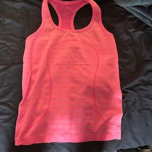 Pink lululemon tank top size 6